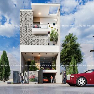 Mẫu nhà phố 4 tầng hiện đại