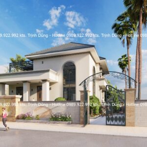 Mẫu biệt thự 2 tầng Hòa Bình