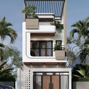 Nhà phố 3 tầng hiện đại